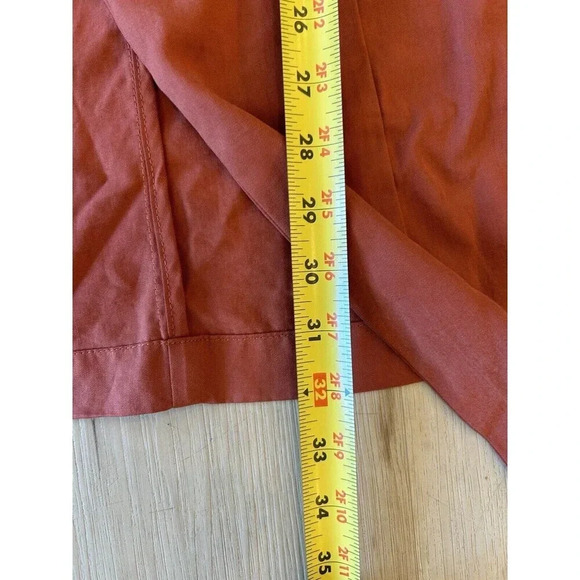 Eliane Rose Waterfall Open Flowy Cardigan NWOT Burnt Orange M - Picture 9 of 9